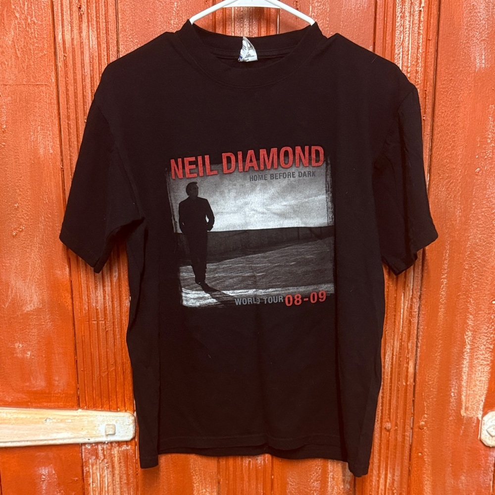 Neil Diamond Black Graphic T-Shirt